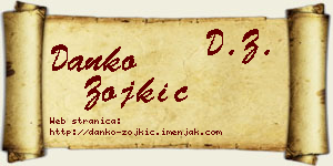 Danko Zojkić vizit kartica